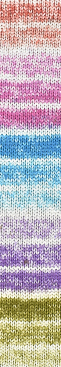Color swatch with vertical stripes in various colors