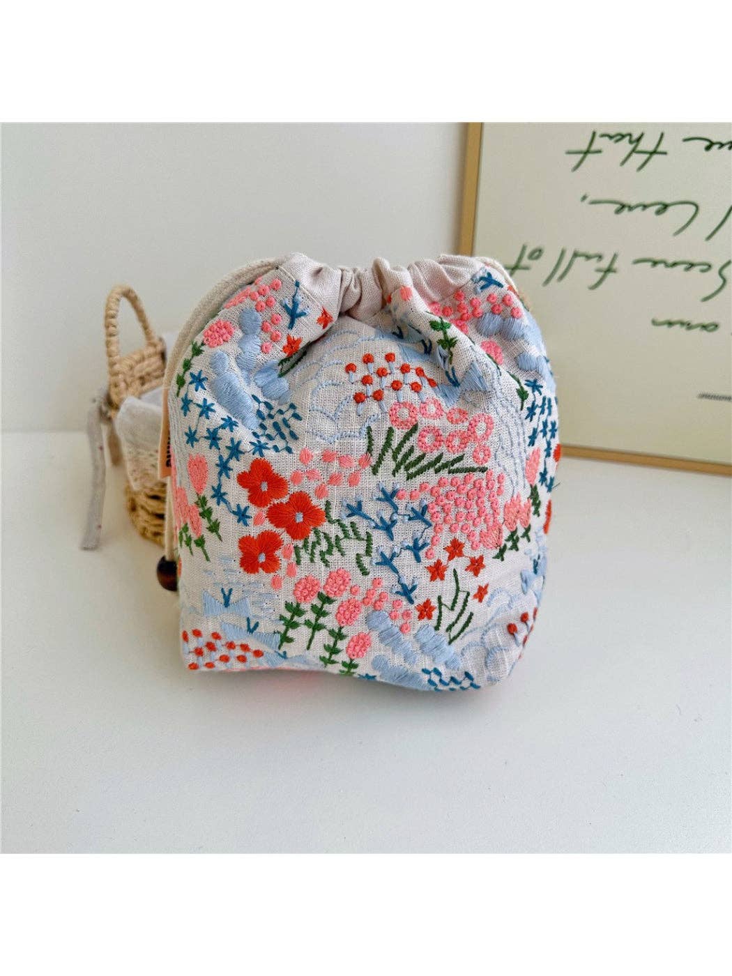 Woven Drawstring Pouch