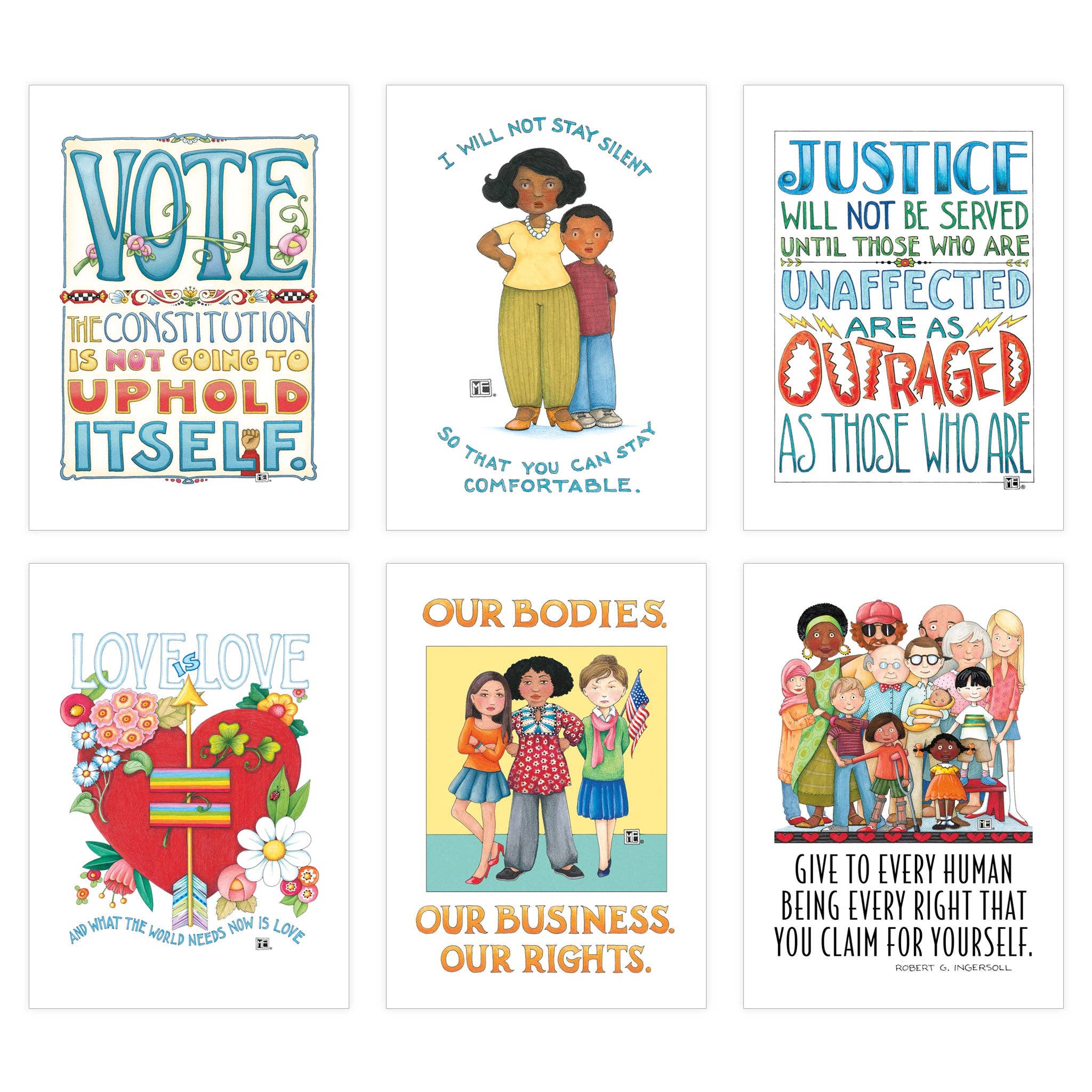 Mary Engelbreit Postcards (set of 6)