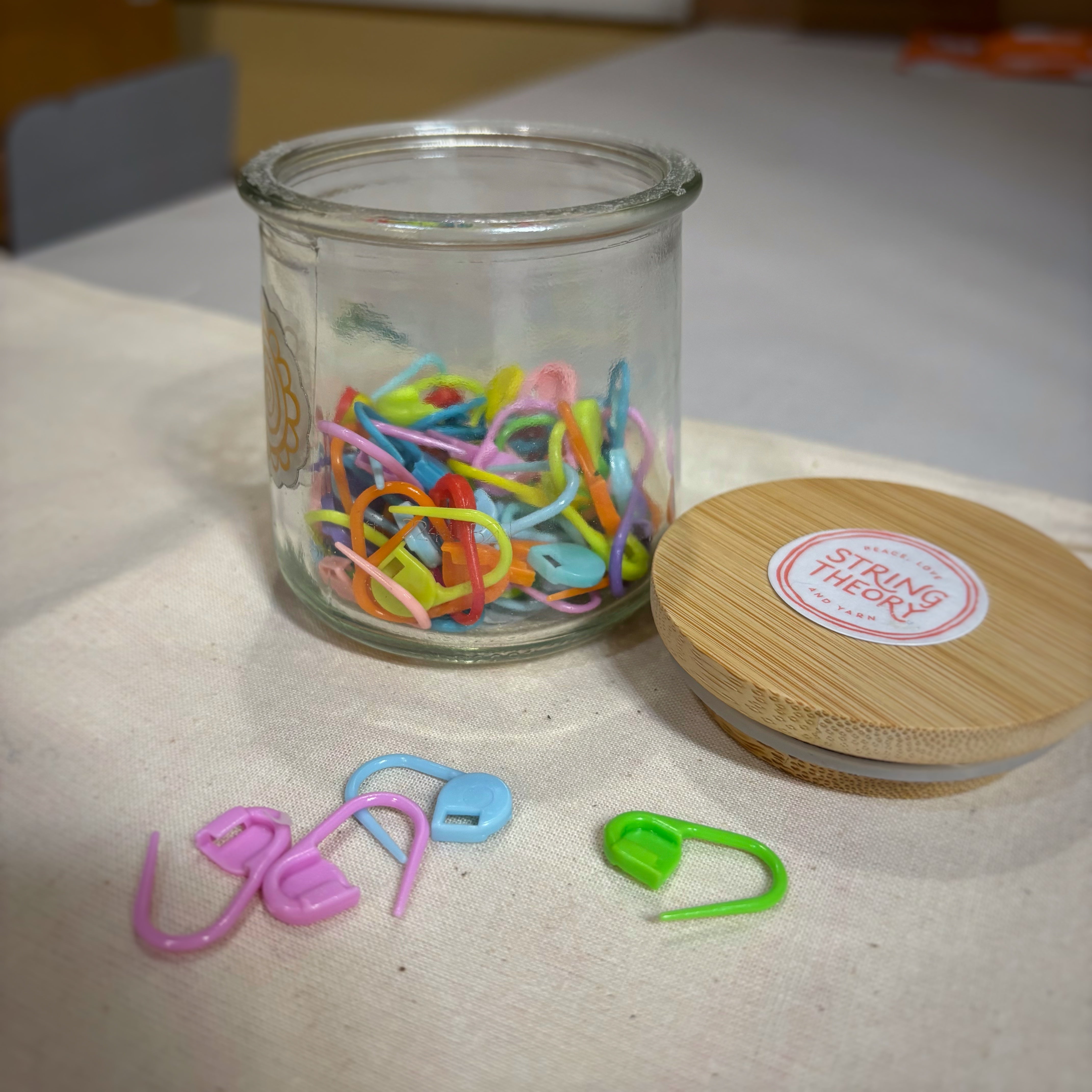 Jar of Stitch Markers
