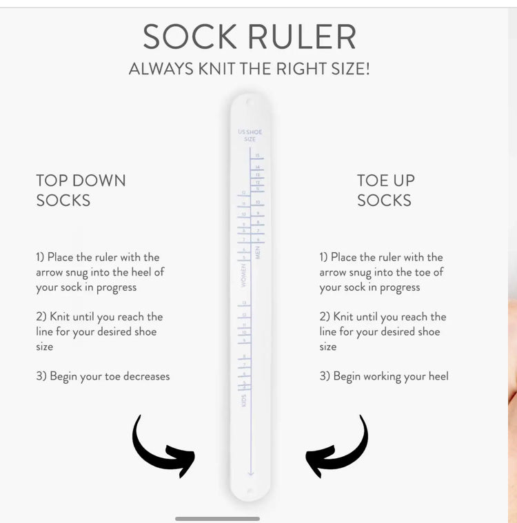 Slap Bracelet Sock Ruler