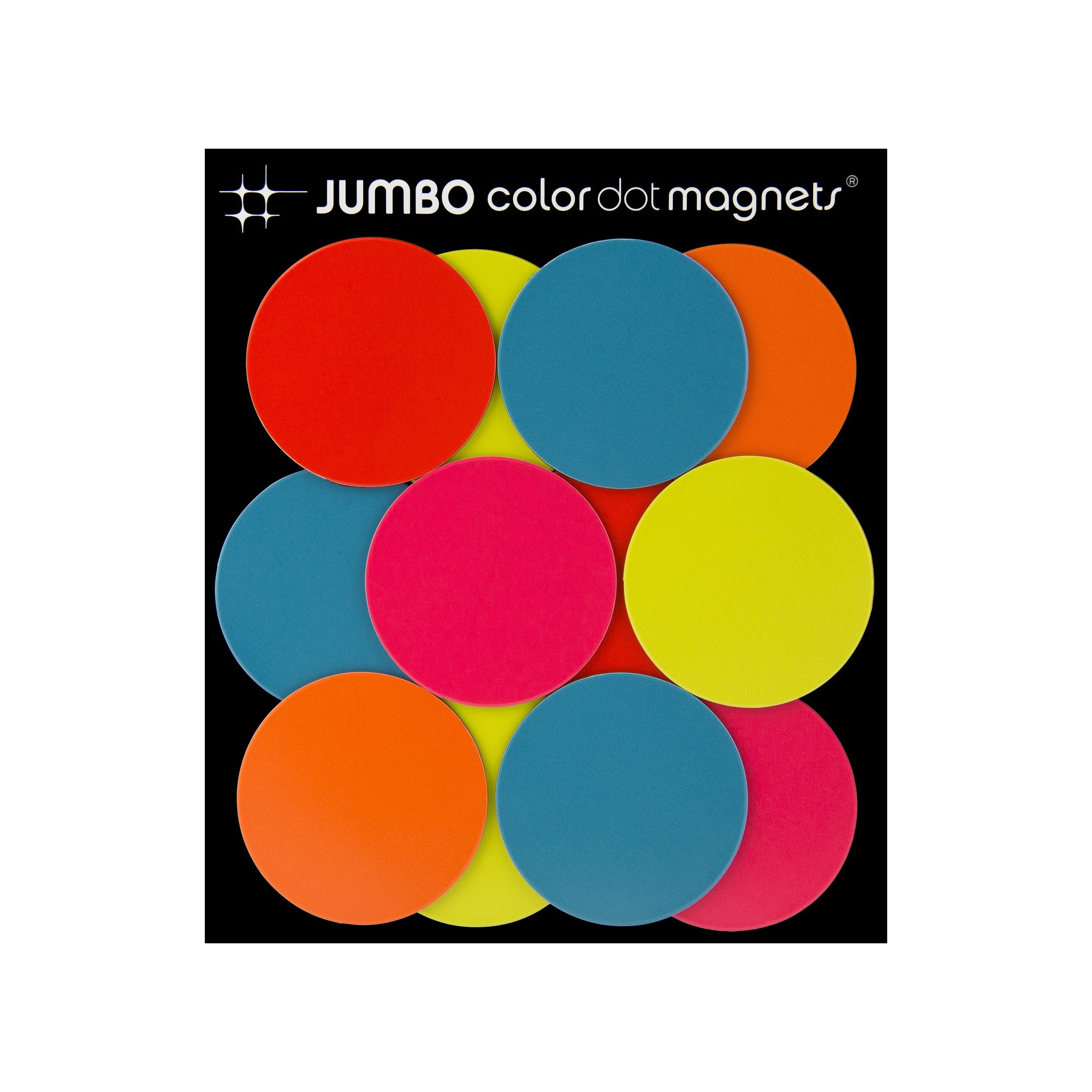 Jumbo Color Dot Magnets (set/12)