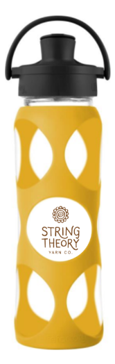 String Theory Glass Water Bottle