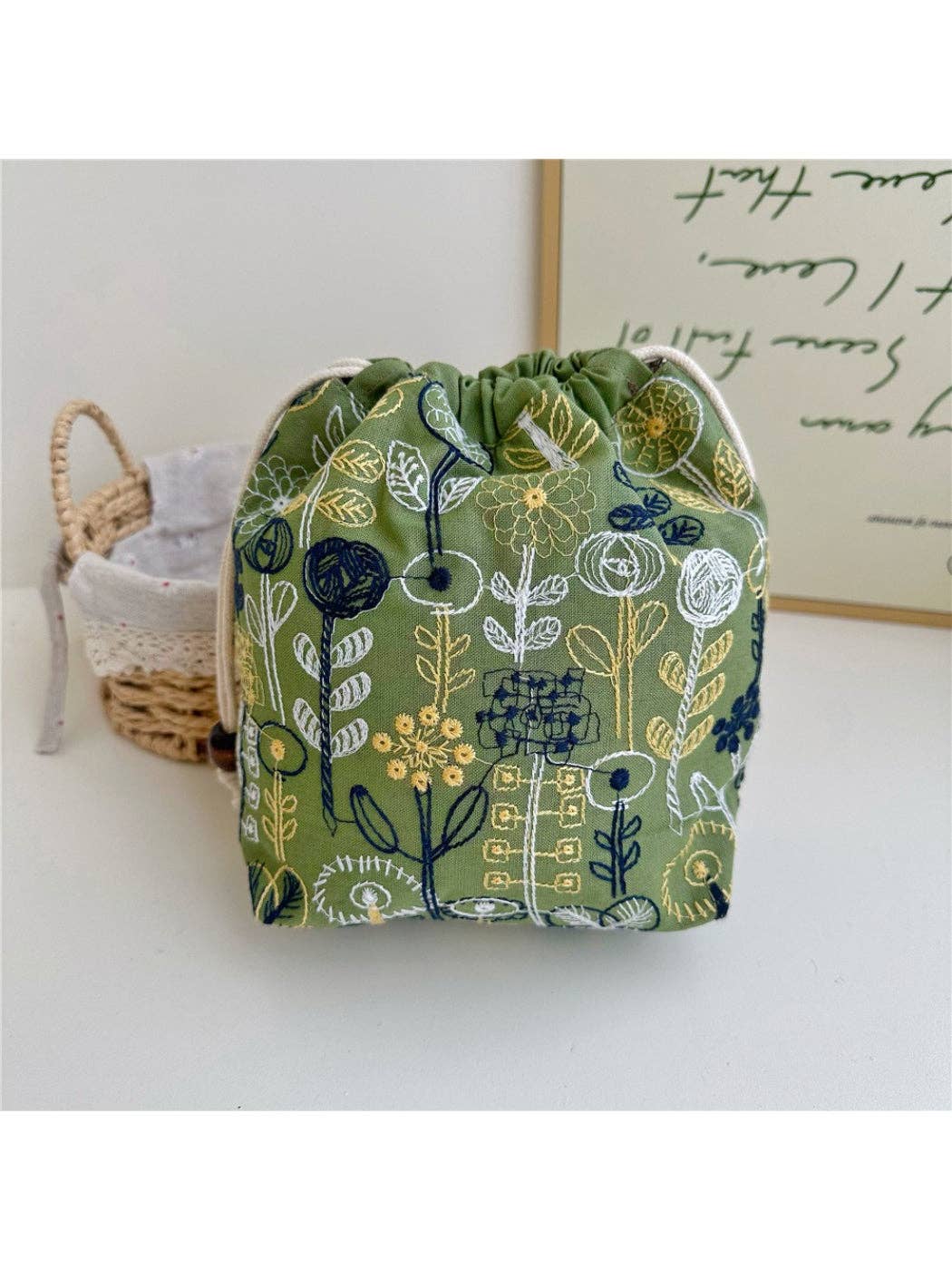 Woven Drawstring Pouch