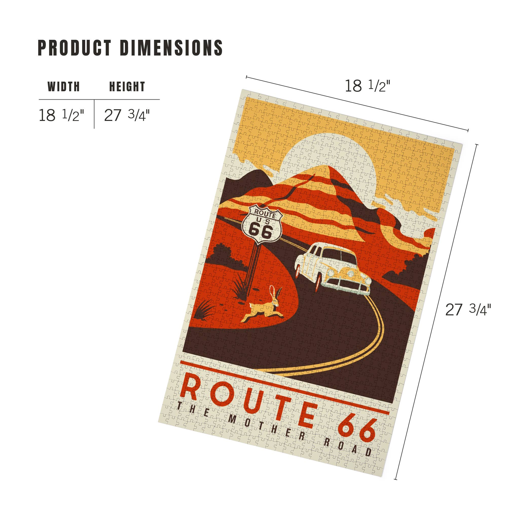 Route 66 Mother Road 1000-piece puzzle