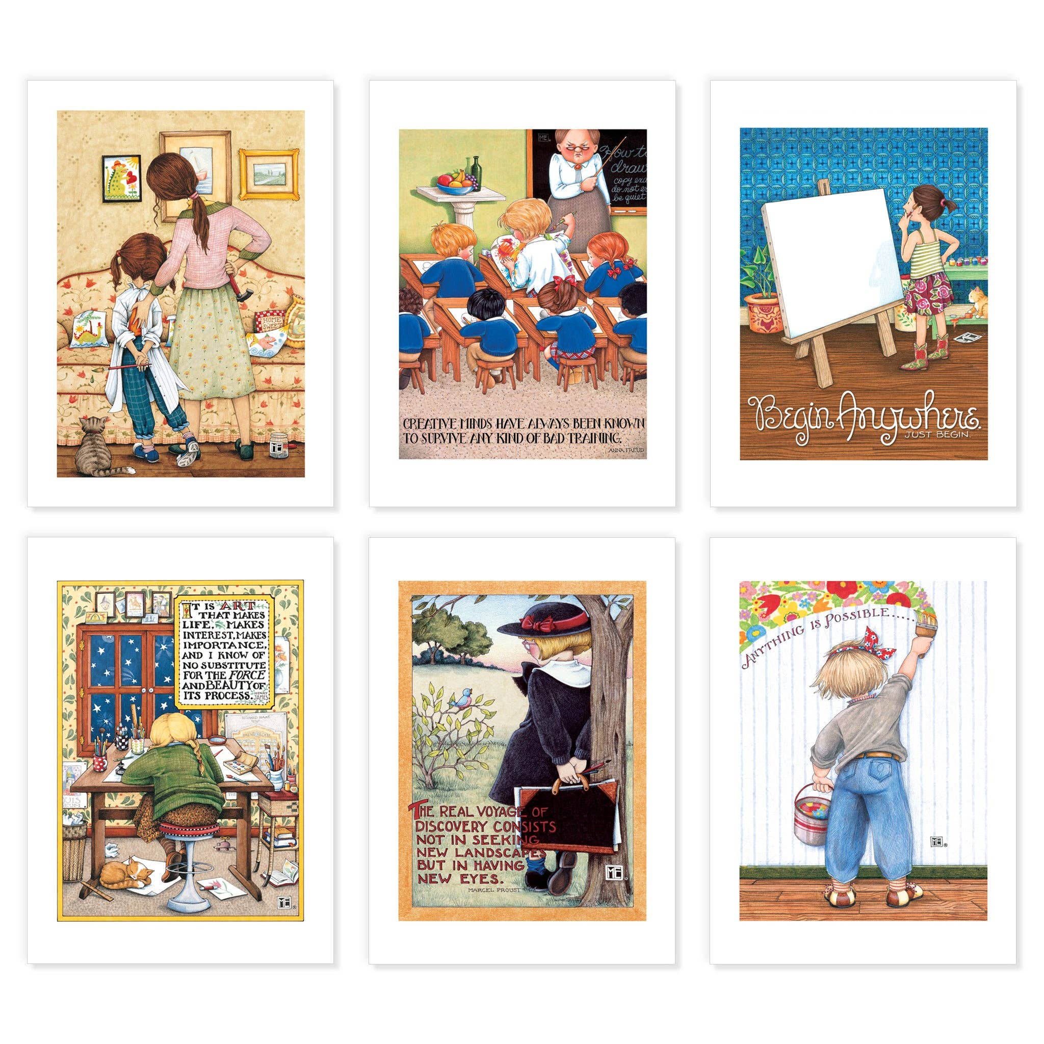 Mary Engelbreit Postcards (set of 6)