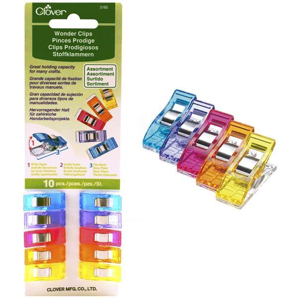 Asstd Wonder Clips 10/pkg - String Theory Yarn Co