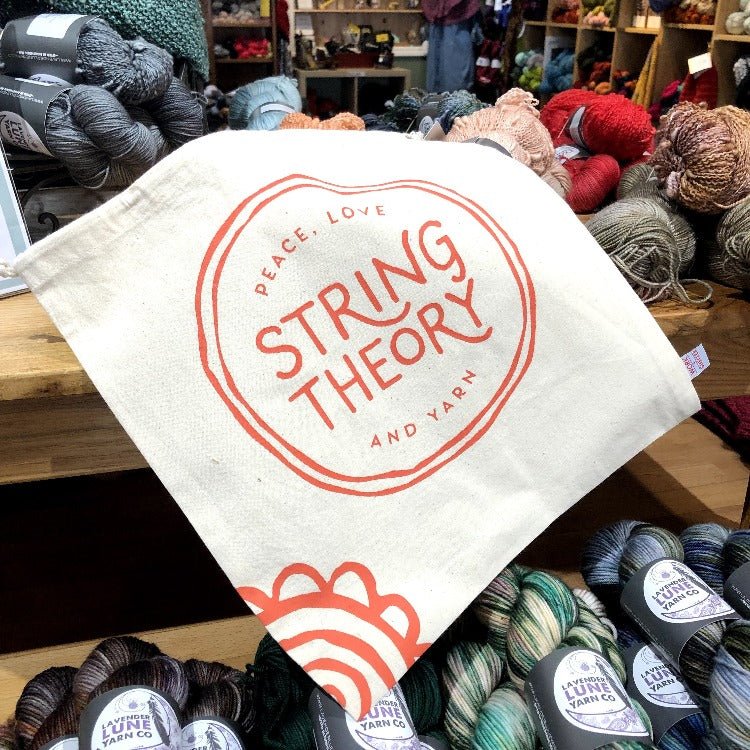 Peace Love  Drawstring in Tools - bags | String Theory Yarn Co