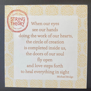 Vinyl Magnet - When our eyes... - String Theory Yarn Co